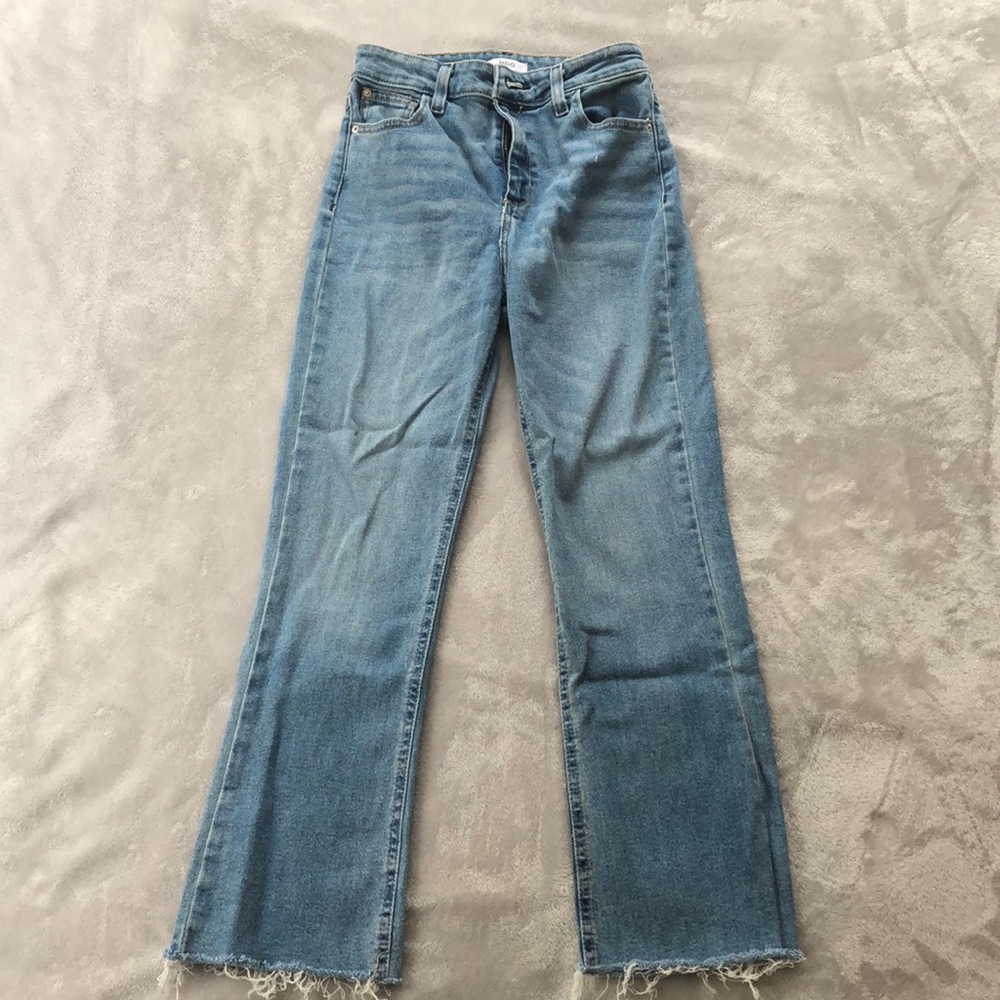 BDG High Waisted Raw Hem Jeans